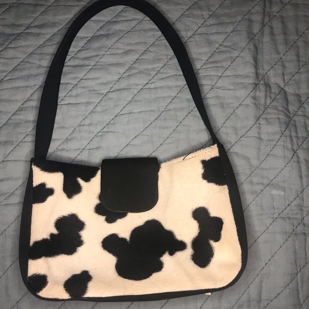 Vintage cow printed mini bag